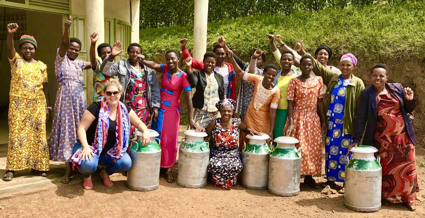 Group of women in Rwanda