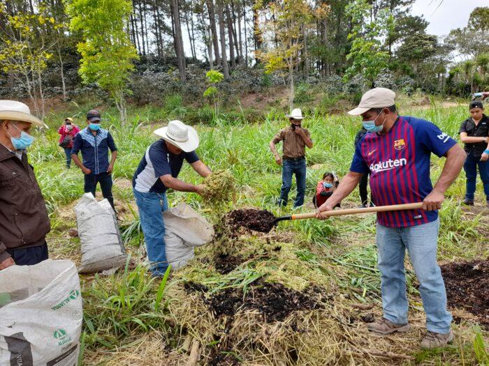 farmers shoveling