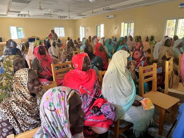Women in meeting