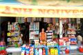 Man and woman in their shop in Vietnam